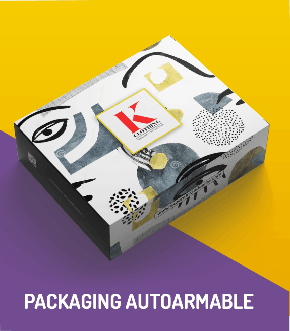 Packaging - Caja autoarmable diseño personalizado